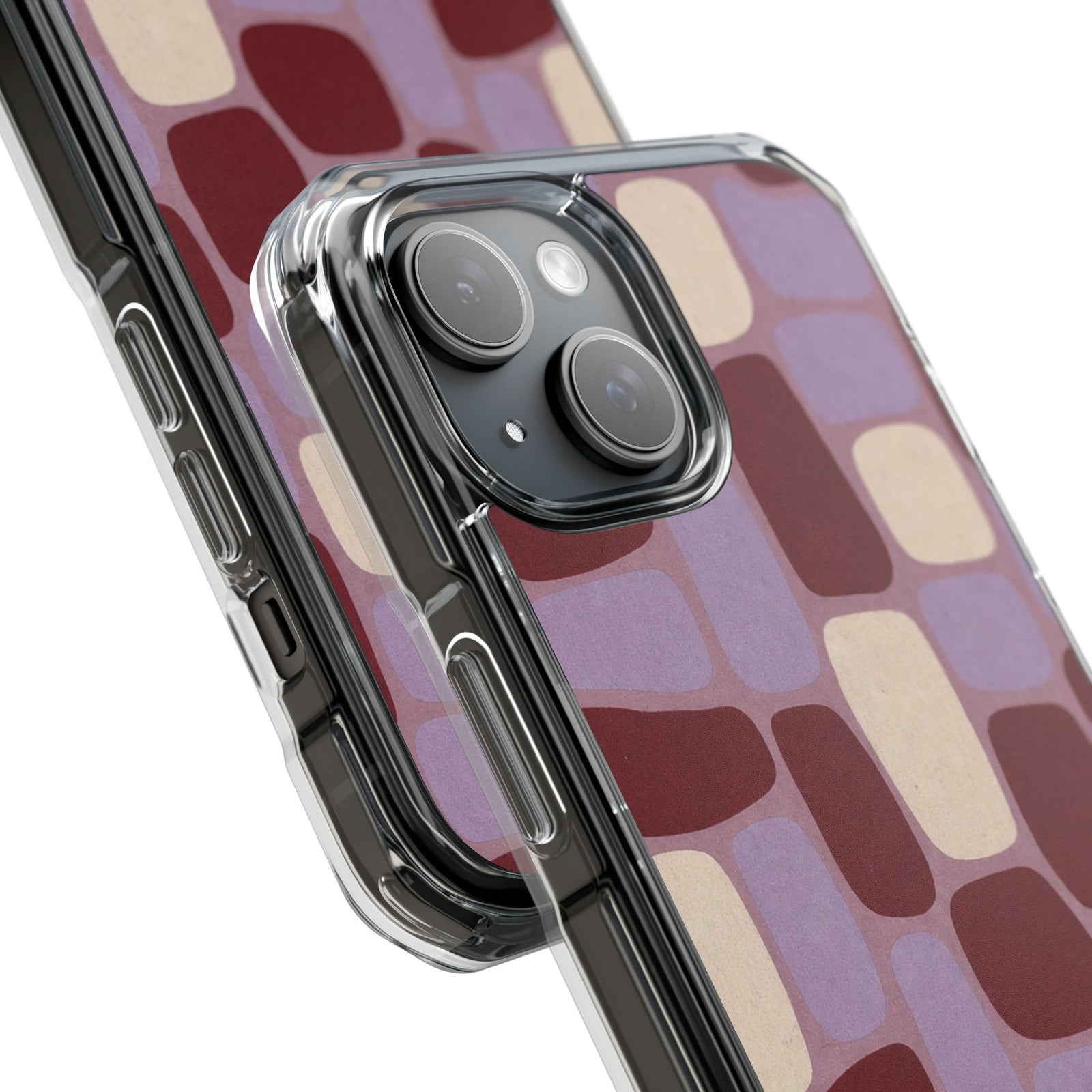 Mauve Rounded | Clear MagSafe Case