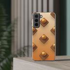 Amber Studs | Clear Case