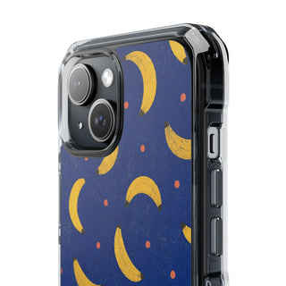 Cobalt Bananas | Clear MagSafe Case