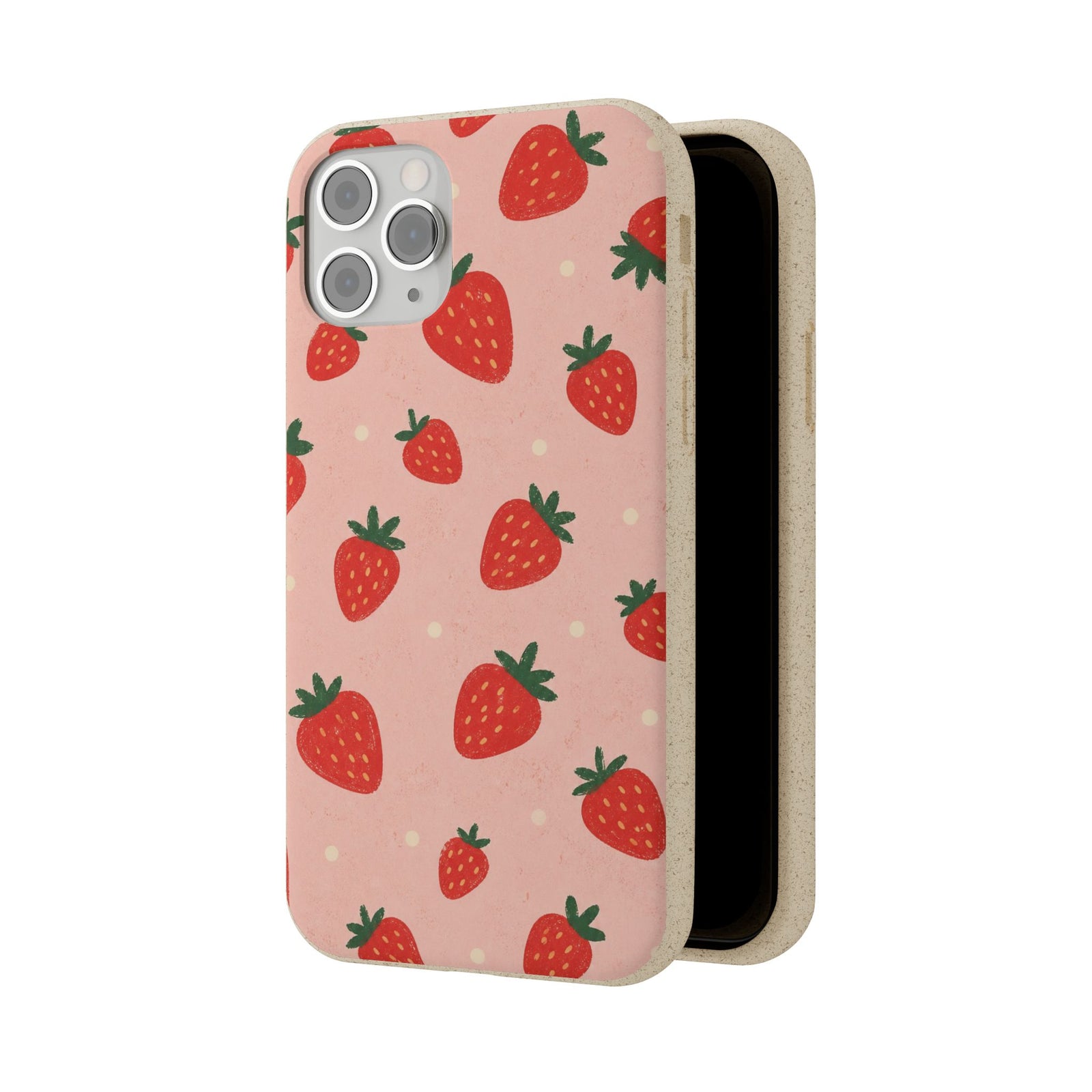 Blush Strawberries | Biodegradable Case