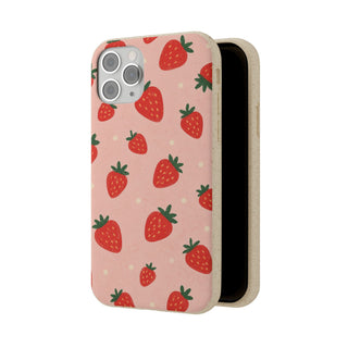 Blush Strawberries | Biodegradable Case