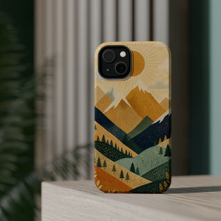 Golden Peaks | Tough MagSafe Case — product image 46