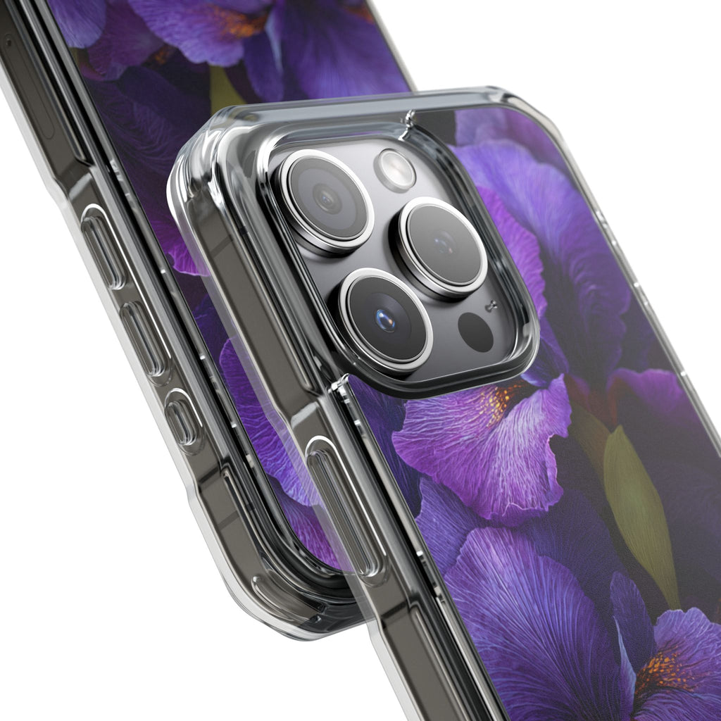 Purple Iris | Clear MagSafe Case