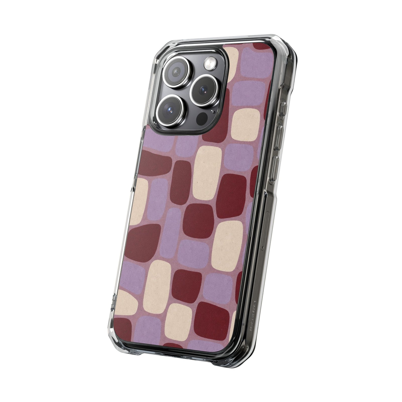 Mauve Rounded | Clear MagSafe Case