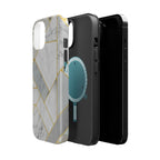 Gold Geo Marble | Tough MagSafe Case