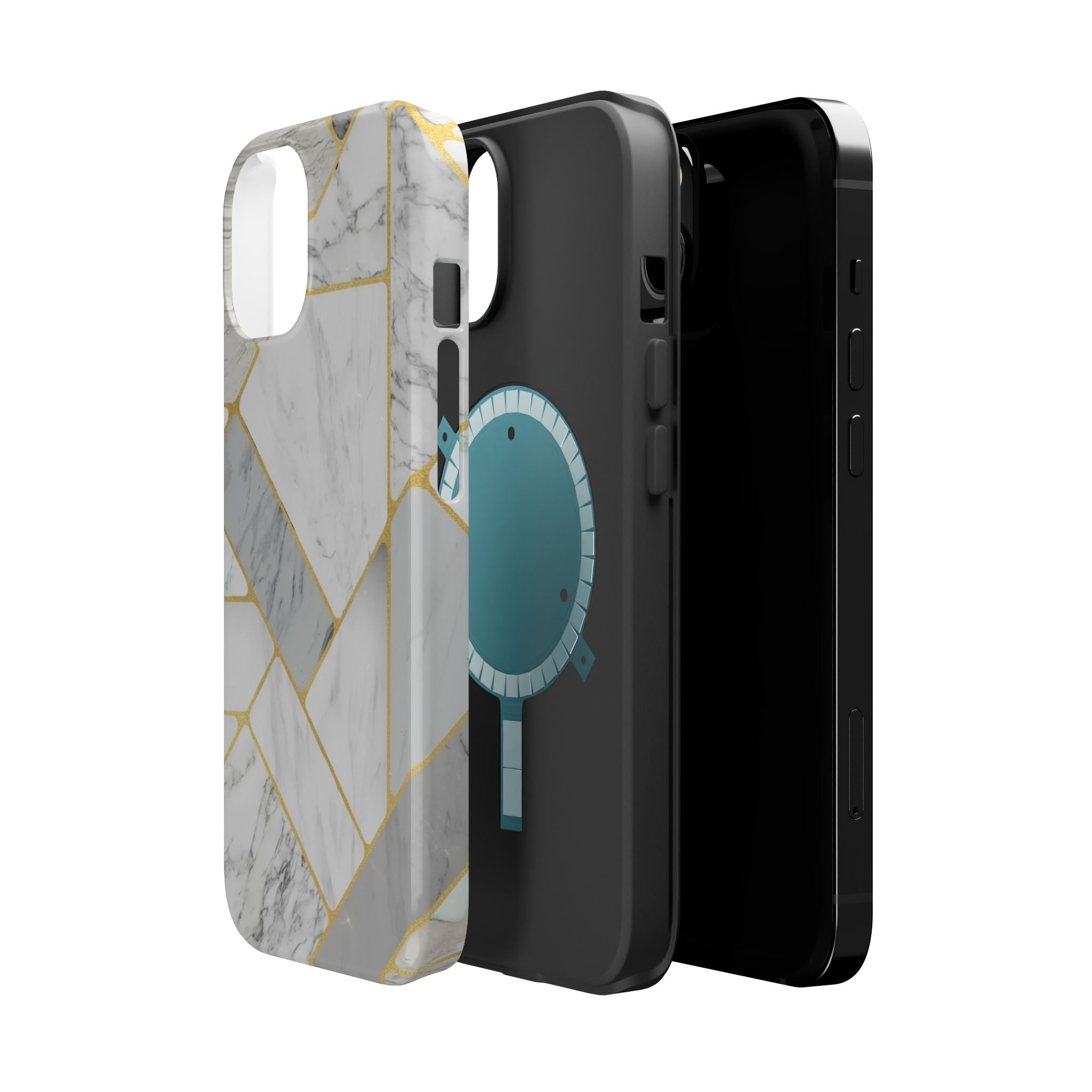 Gold Geo Marble | Tough MagSafe Case