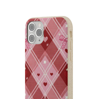 Heart Plaid | Biodegradable Case
