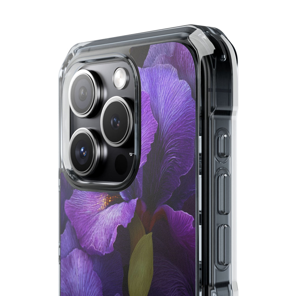 Purple Iris | Clear MagSafe Case
