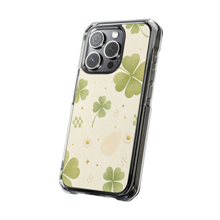 Matcha Clover | Clear MagSafe Case