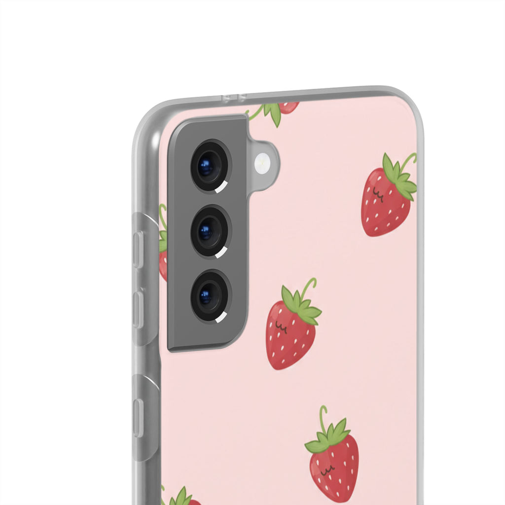 Blush Strawberry | Galaxy Clear Case