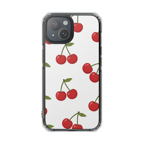 Cherry Picnic | Clear MagSafe Case