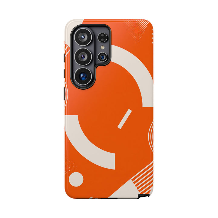 Orange Orbit phone case design