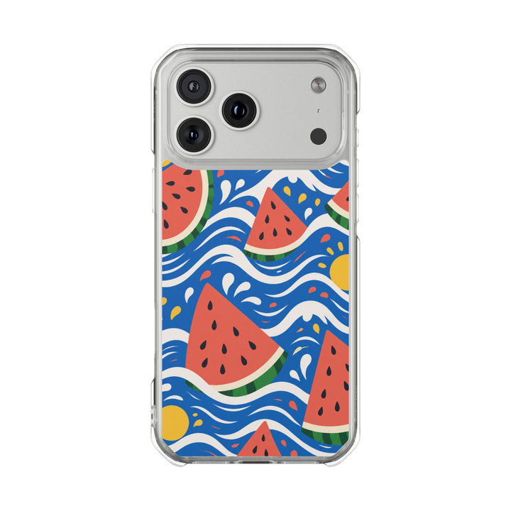 Watermelon Waves | Clear MagSafe Case