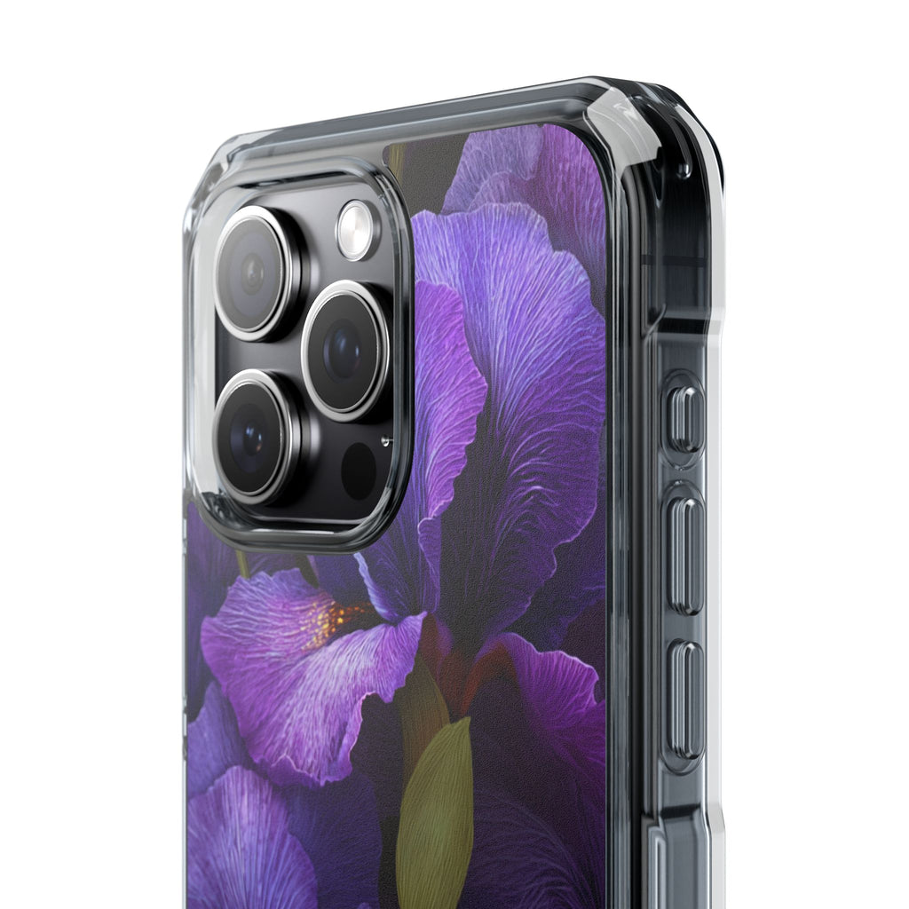 Purple Iris | Clear MagSafe Case