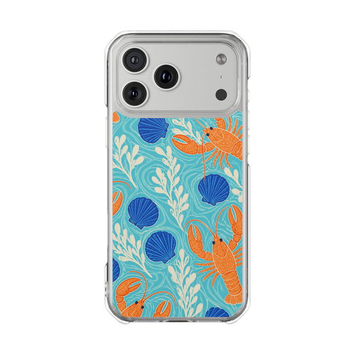 Coral Lobsters | Clear MagSafe Case