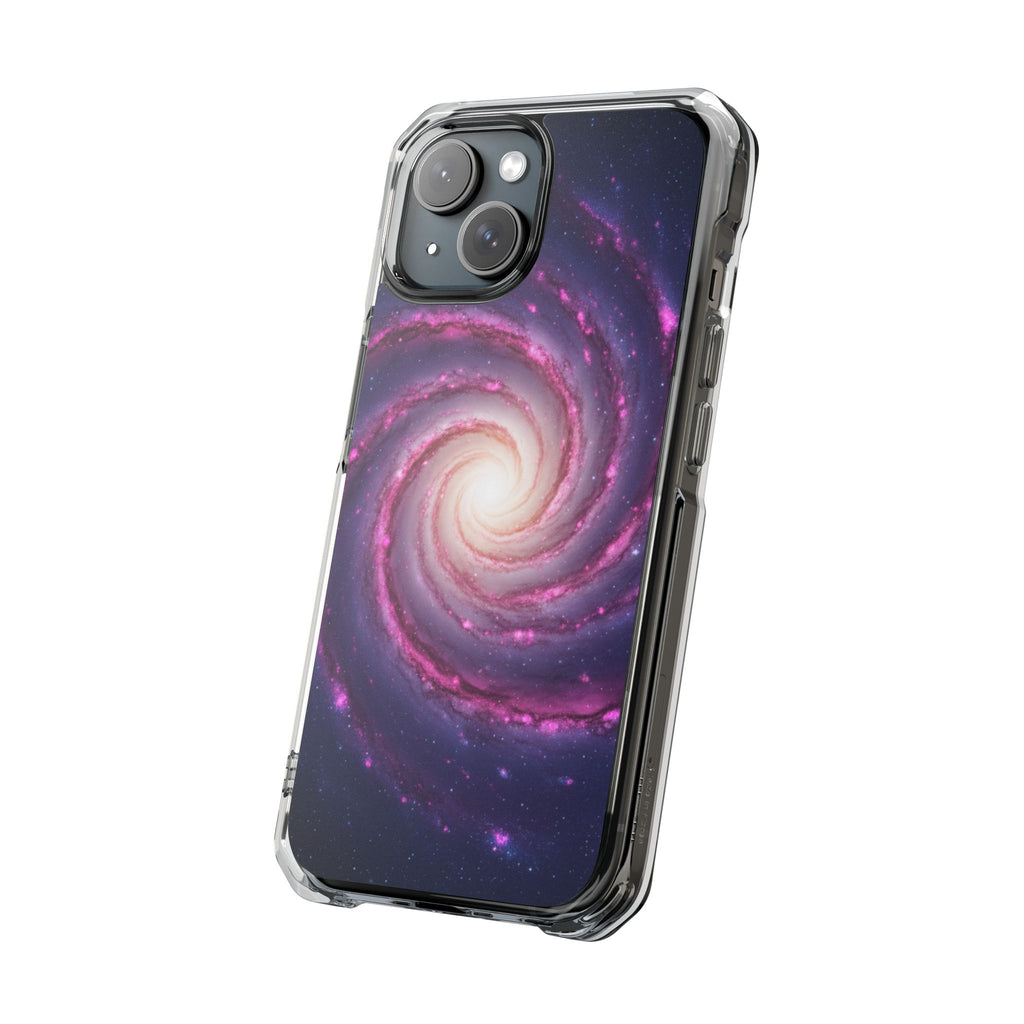 Purple Vortex | Clear MagSafe Case