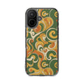 Olive Paisley | Clear MagSafe Case