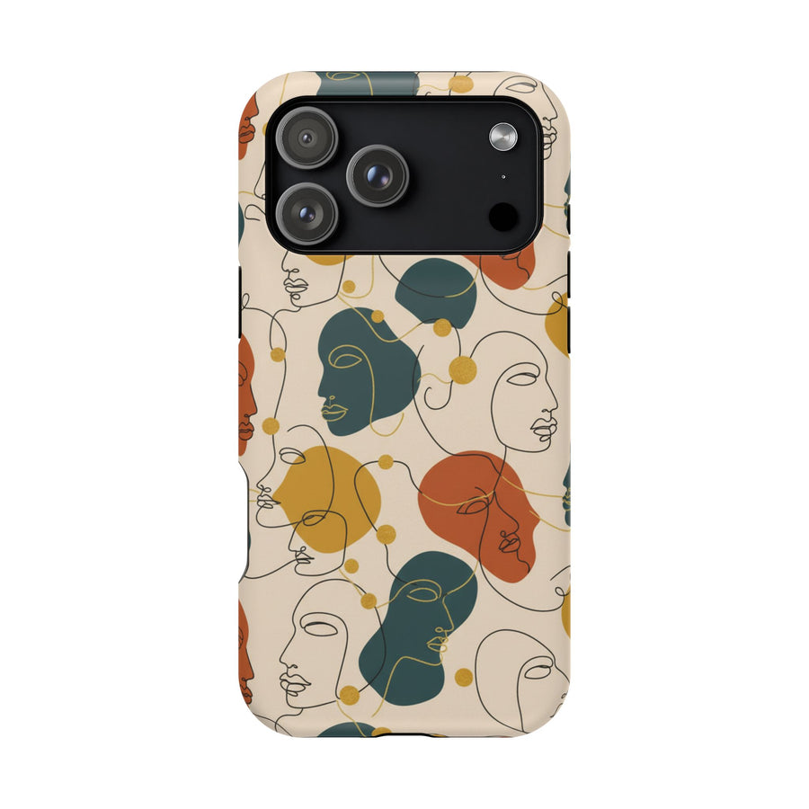 Abstract Faces | Tough MagSafe Case