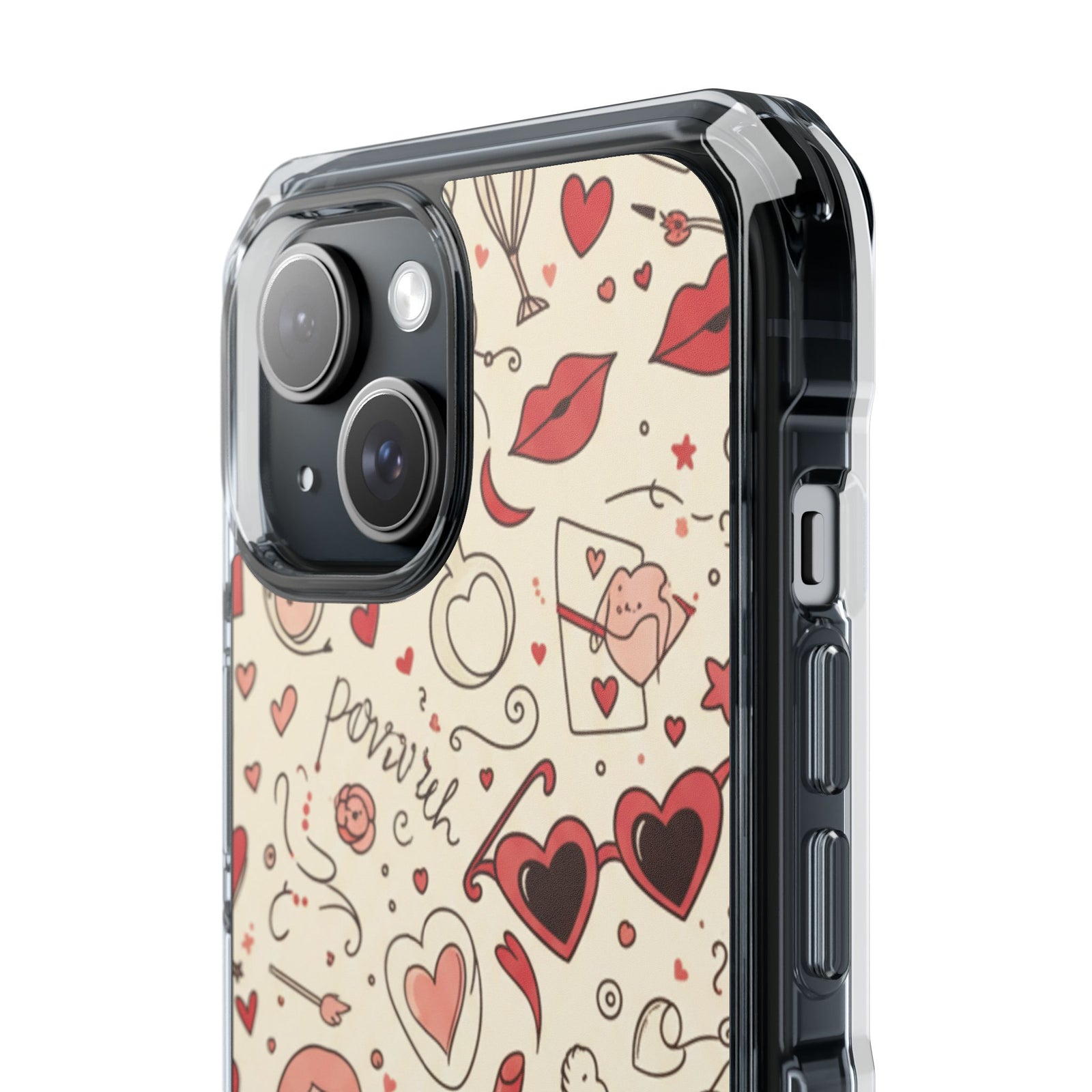Rosy Meadow | Clear MagSafe Case