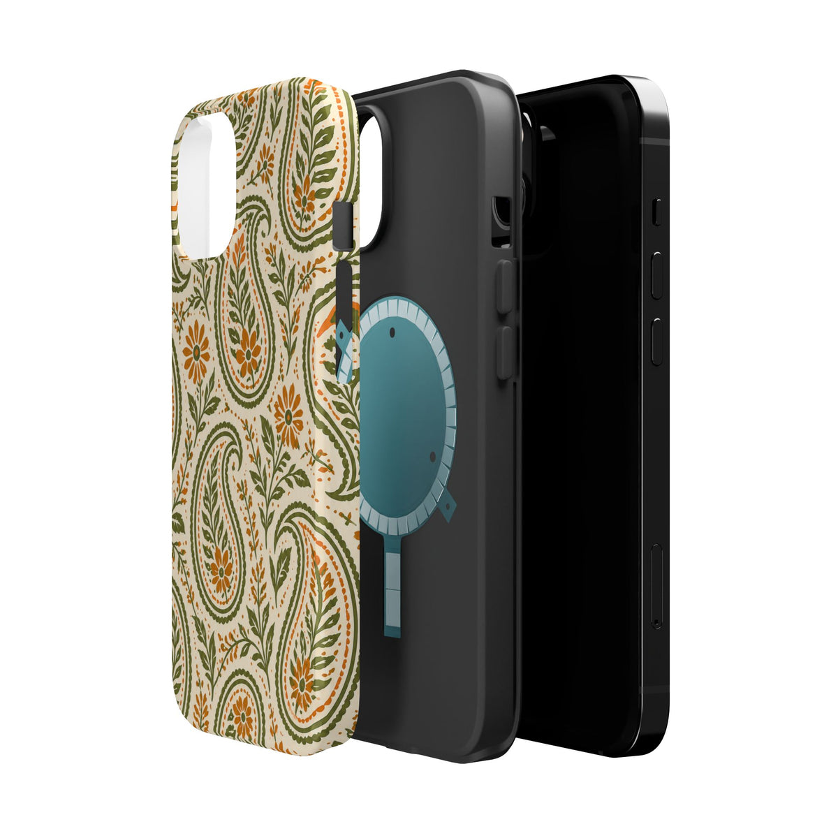 Olive Paisley | Tough MagSafe Case — product image 44