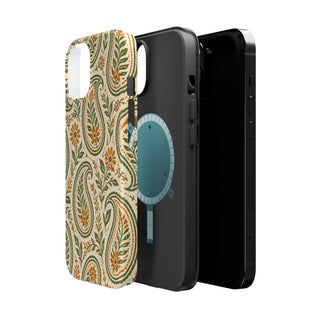Olive Paisley | Tough MagSafe Case — product image 44