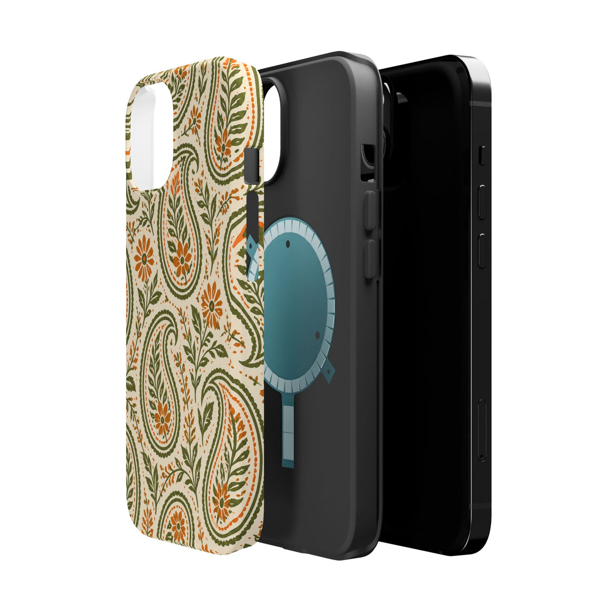 Olive Paisley | Tough MagSafe Case — product image 47