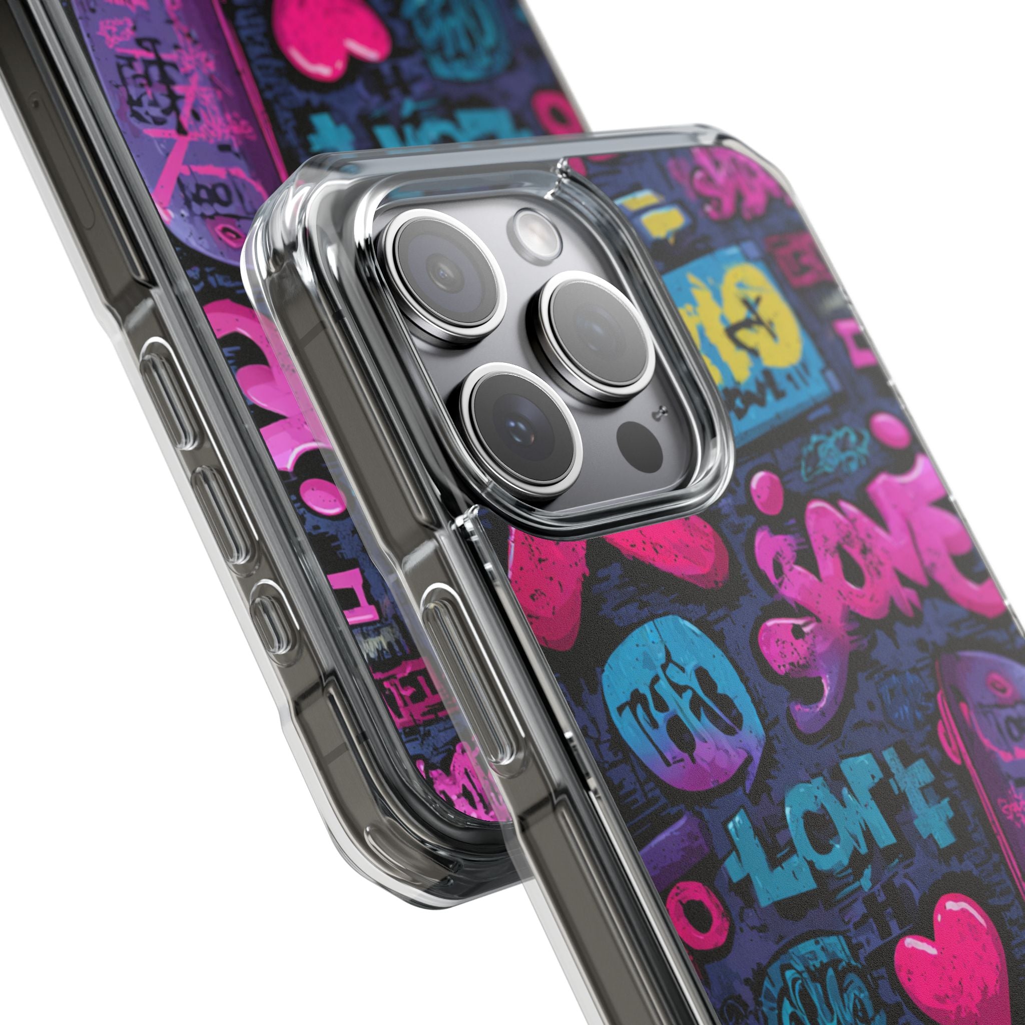 Neon Street Art | Clear MagSafe Case