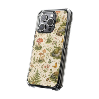 Mushroom Meadow | Clear MagSafe Case