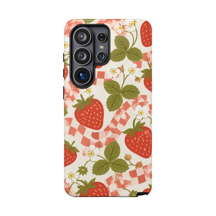 Glazed Strawberries phone case design