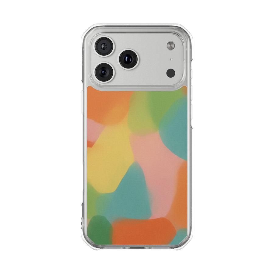 Coral Mosaic | Clear MagSafe Case