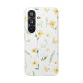 Daisy Whisper floral samsung clear case design
