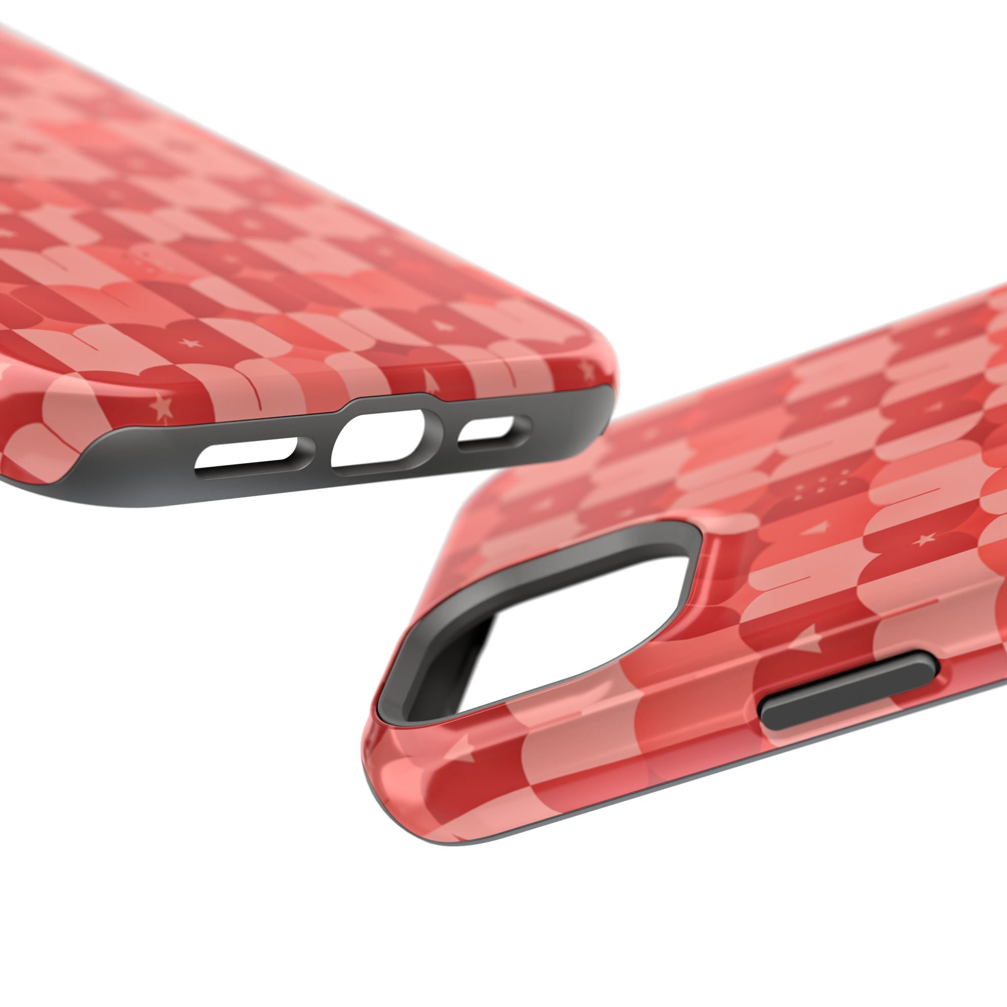 Coral Geo Tile | Tough MagSafe Case