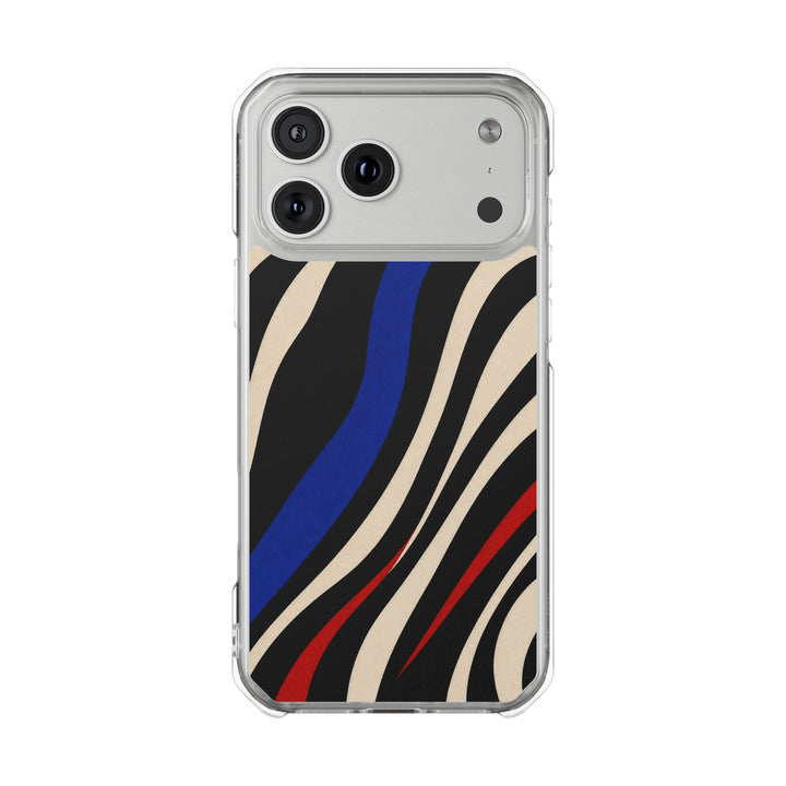 Zebra Rush | Clear MagSafe Case