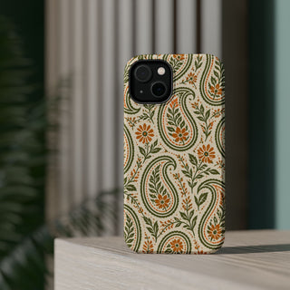 Olive Paisley | Tough MagSafe Case — product image 46