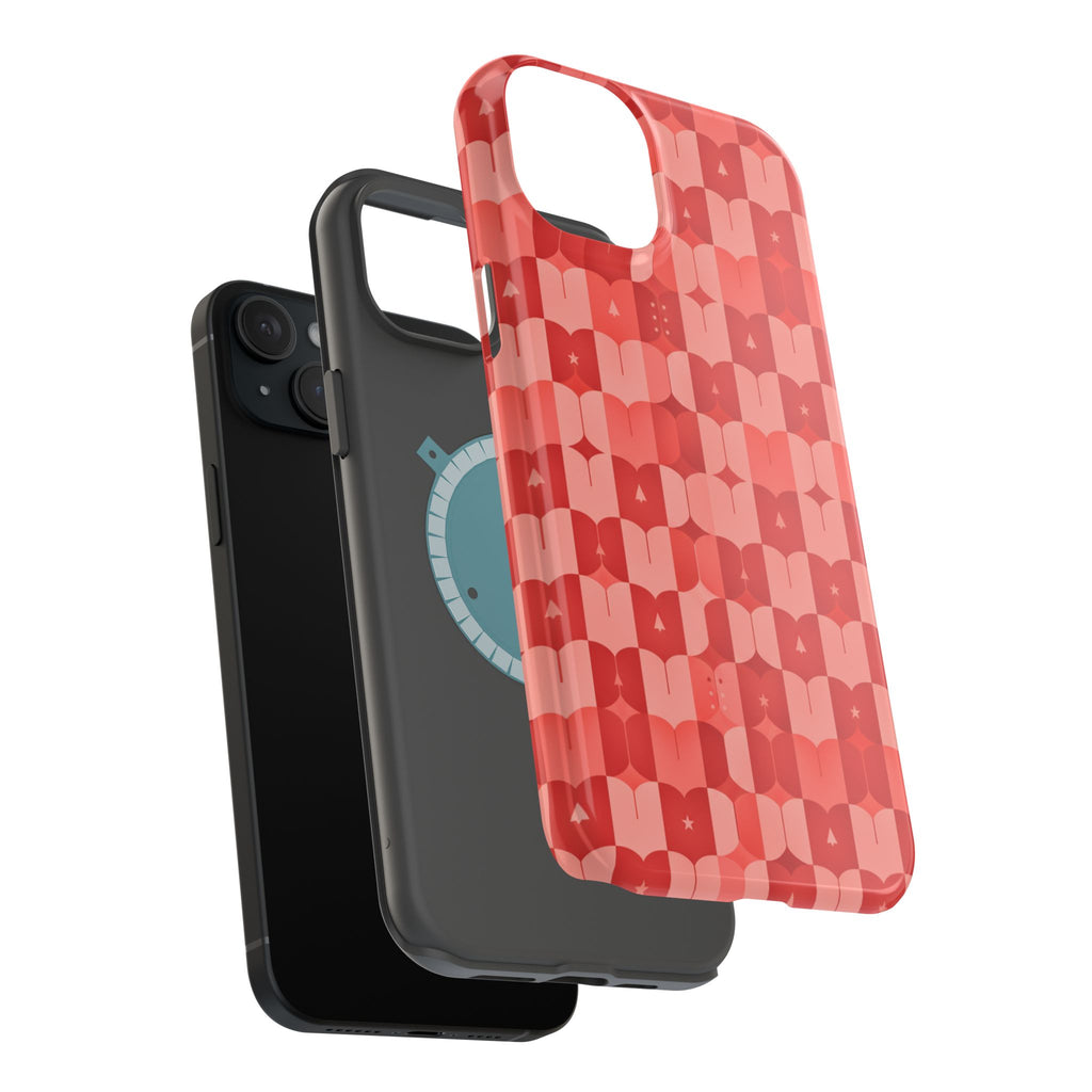 Coral Geo Tile | Tough MagSafe Case