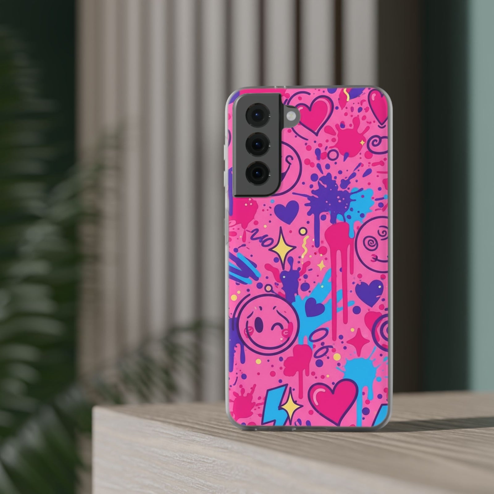 Cloudy Cherry | Clear Case