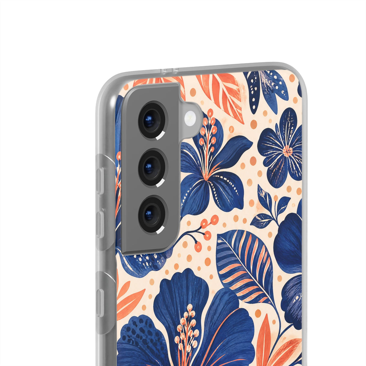 Indigo Hibiscus | Clear Case — product image 19