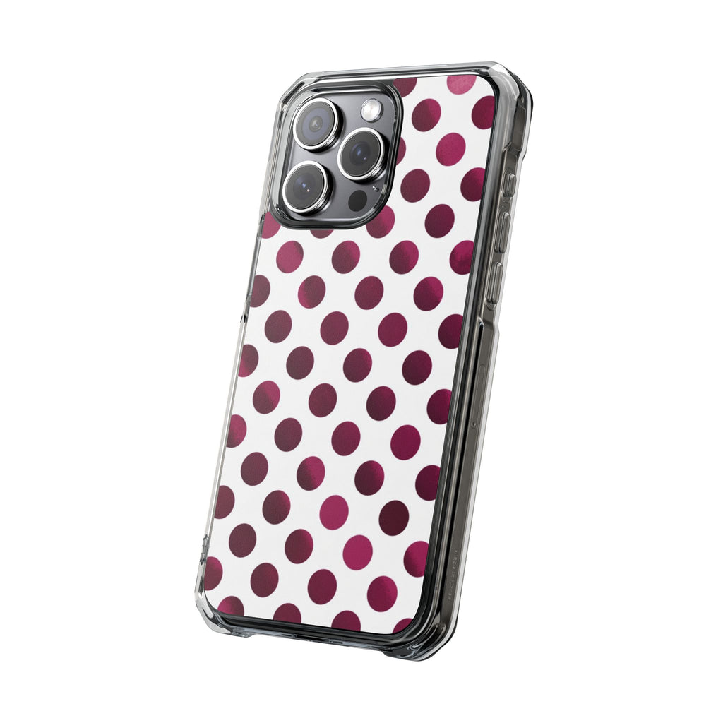 Berry Dots | Clear MagSafe Case