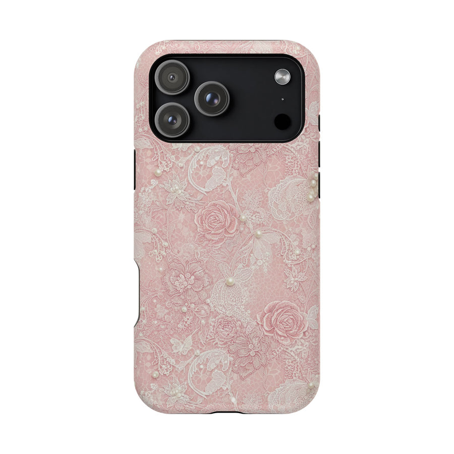 Pastel Pink Rose | Tough MagSafe Case