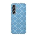 Blue Argyle Pattern | Galaxy Clear Case