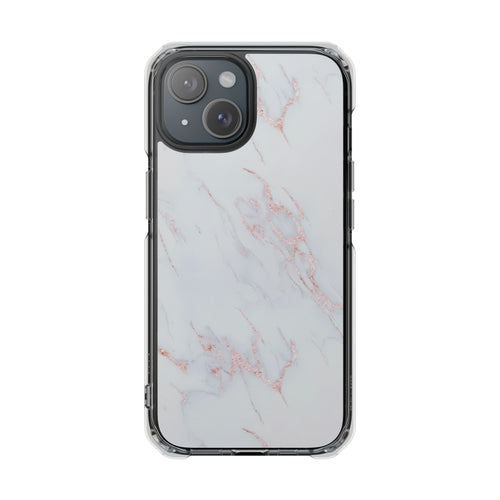 Blush Marble | Clear MagSafe Case