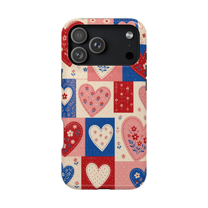 Patchwork Hearts | Tough MagSafe Case