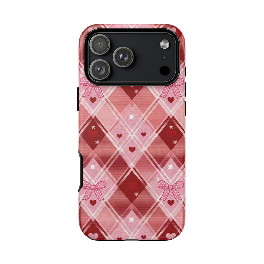 Pink Plaid Heart | Tough Case