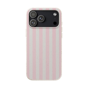 Pink Pinstripe | Biodegradable Case