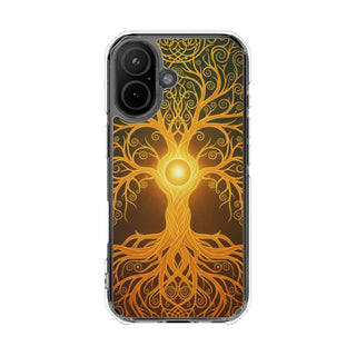 Golden Roots | Clear MagSafe Case