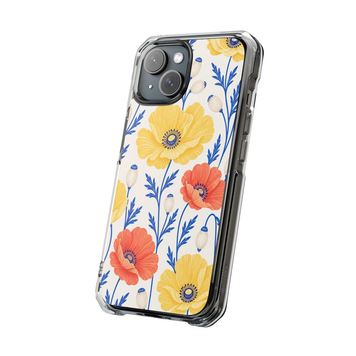 Butter Poppies | Clear MagSafe Case — product image 17