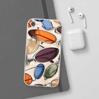 Persimmon Grid | Frosted Clear Case — product image 54