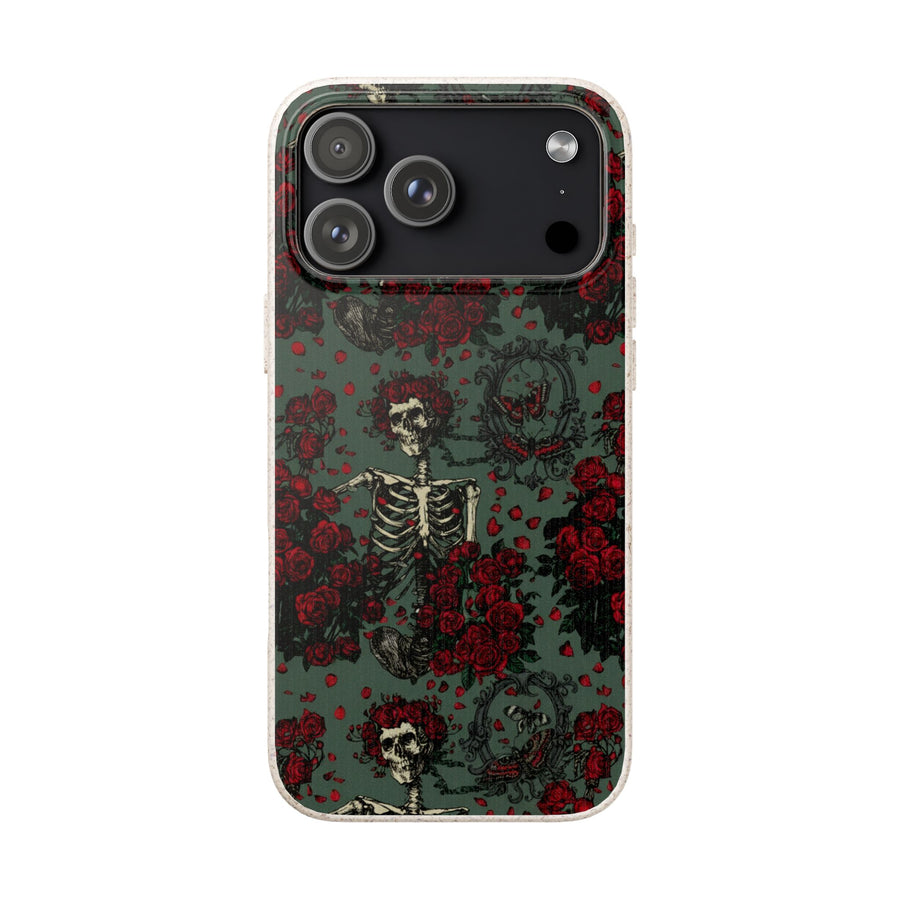 Gothic Floral Skeleton | Biodegradable Case