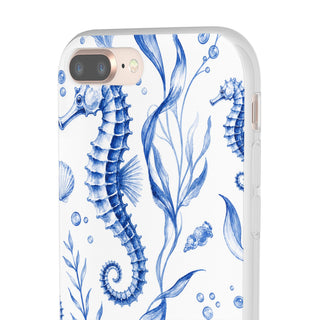 Seahorse Toile | Frosted Clear Case — product image 55
