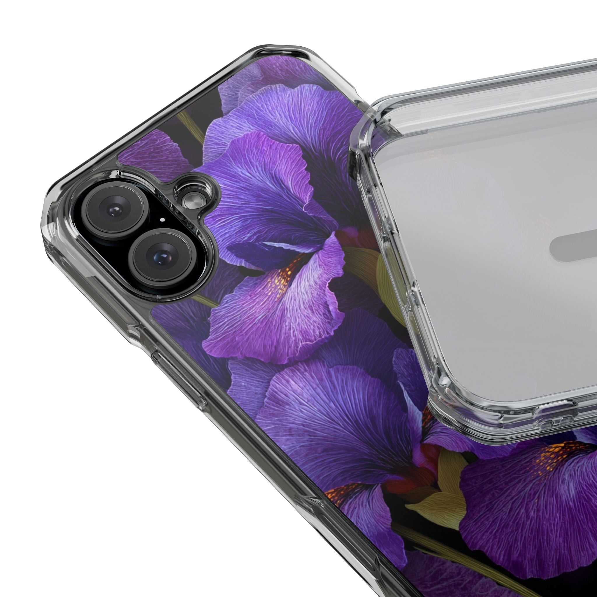 Purple Iris | Clear MagSafe Case